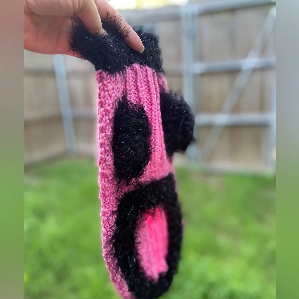 Dressy Dog Sweater for small girl dogs. Winter Dog Jacket/Coat for Female Dogs